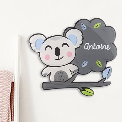 Plaque décorative Personnalisable - Koala