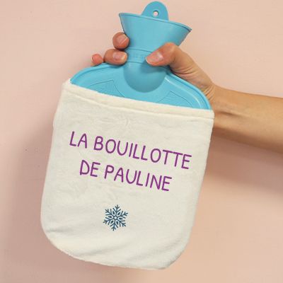 Bouillotte eau chaude personnalisée avec message