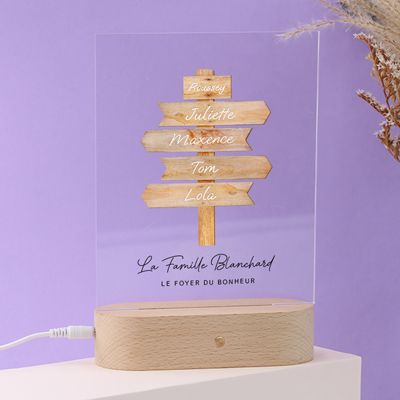 Lampe 3D personnalisée - Destination Bohème
