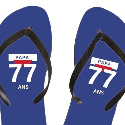 Tongs pastis  papa 77 ans