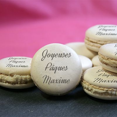 Macarons personnalisés Message