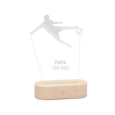 Lampe 3d foot papa 100 ans