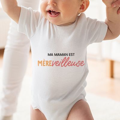 Body bébé personnalisé - Mère-veilleuse