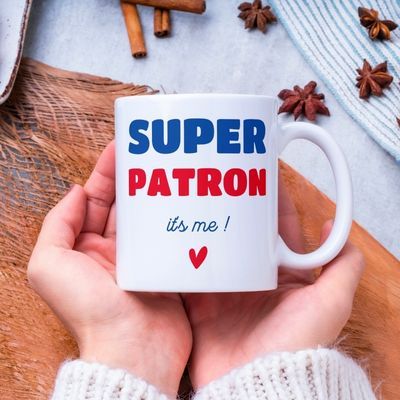 Mug personnalisé - Super Patron 