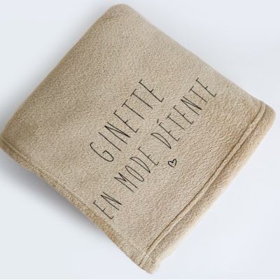 Maxi plaid personnalisé pour une Ginette