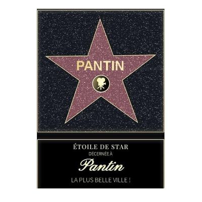 Affiche etoile de star personnalisé Pantin