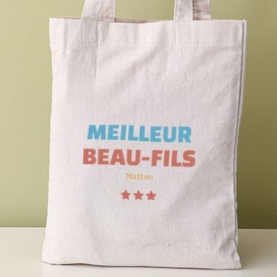 Tote bag personnalisable - Meilleur Beau-Fils