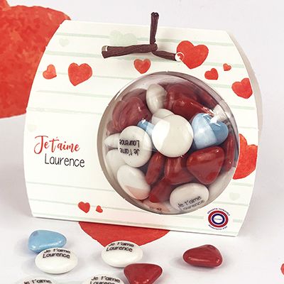 Petit ballotin de chocolats - Amour