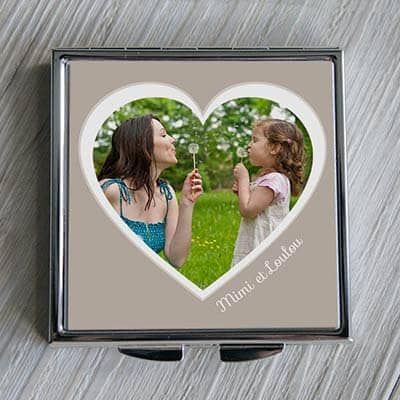 Miroir  de sac Coeur Photo