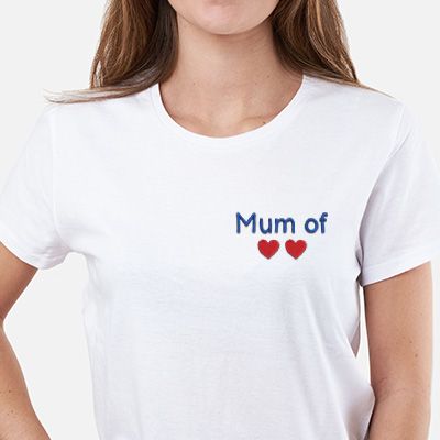 Tee shirt personnalisé femme - Brodé - Maman