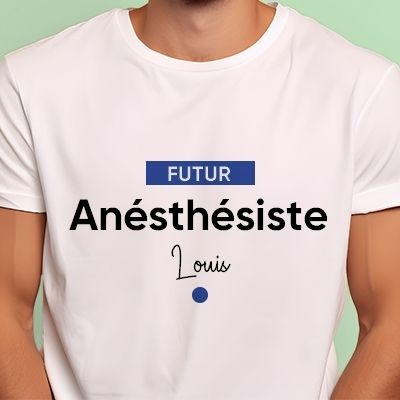 Tee shirt personnalisé homme - Futur anésthésiste