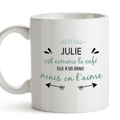 Mug personnalisé pour une Julie
