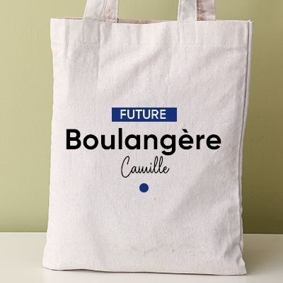 Tote bag personnalisable - Future boulangère