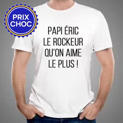 T-shirt - Cadeau PAPA - Ce n'est pas un hasard si papa rime avec extra! -  Fête des pères / Anniversaire / Noël