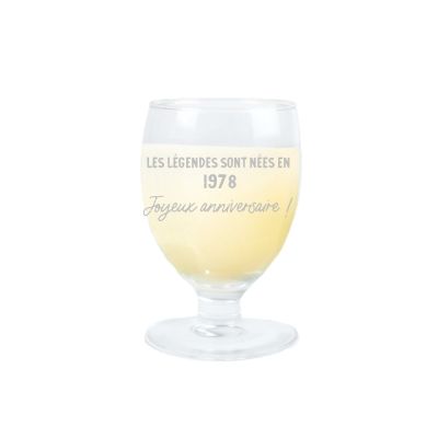 Verre à ricard ballon message générique année 1978