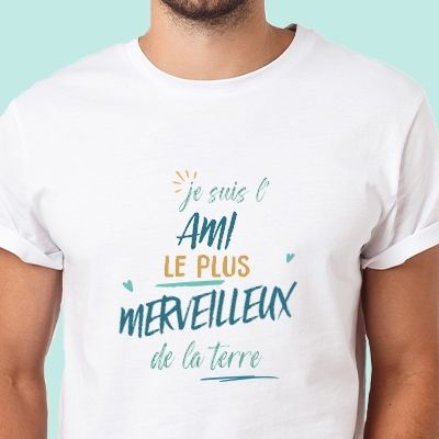 T-Shirt homme personnalisé : Ami le plus...