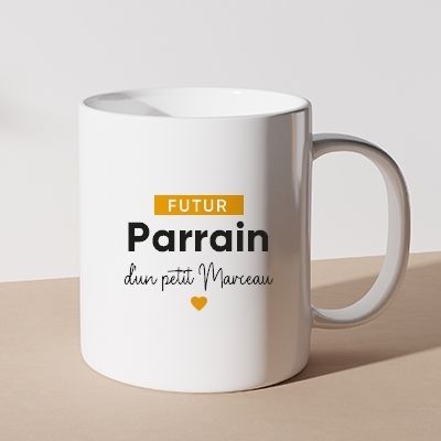 Cadeau parrain. Boîte à personnaliser parrain je t'aime