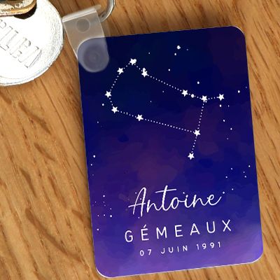 Porte-clés personnalisé Constellation - Gémeaux