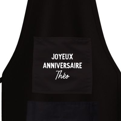 Tablier de cuisine personnalisé pour un Théo