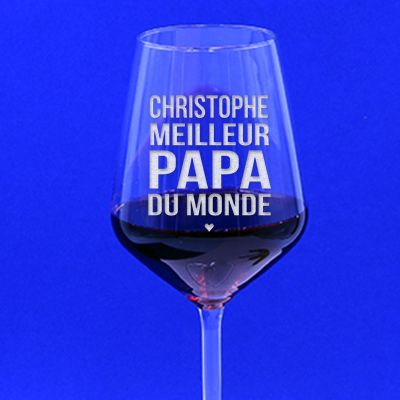 Verre à vin personnalisable - Meilleur Papa