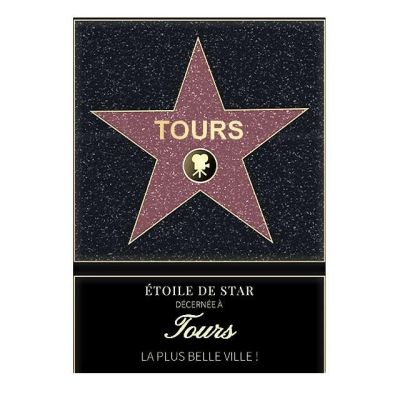 Affiche etoile de star personnalisé Tours