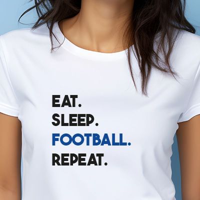 T-shirt femme personnalisé - Message Football