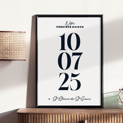 Affiche personnalisée - Date Marquante