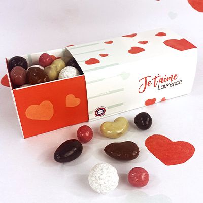 Chocolat personnalisé - Coffret de luxe de chocolats personnalisé avec  prénom pour la fête des mères (25) : : Epicerie