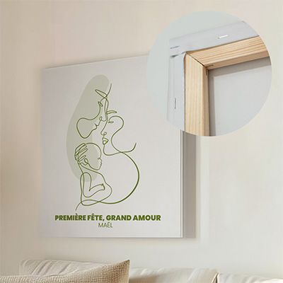 Toile canva personnalisée - Naissance d'un lien