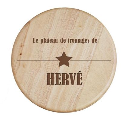 Set à fromage personnalisé pour un Hervé