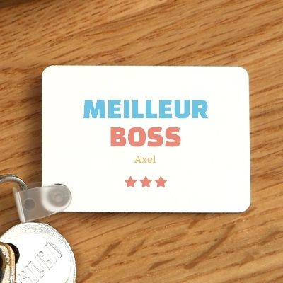 Porte-clef à personnaliser - Meilleur Boss