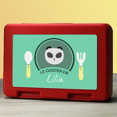 Boîte à goûter Personnalisable - Petit Panda