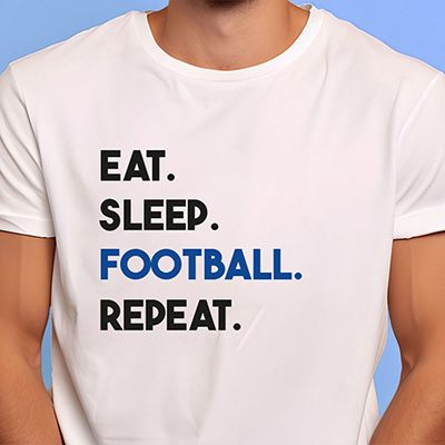 T-shirt homme personnalisé - Message Football