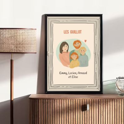Affiche personnalisée - Portrait de famille