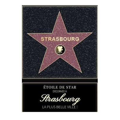 Affiche etoile de star personnalisé Strasbourg