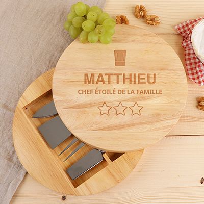 Set à fromage personnalisé - Chef étoilé