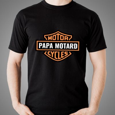 T-shirt noir personnalisé - Biker