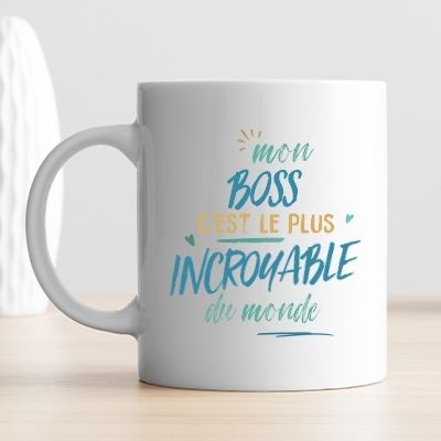 Mug personnalisé : Boss le plus...