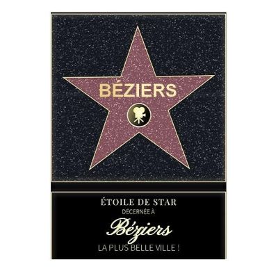 Affiche etoile de star personnalisé Béziers