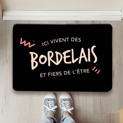 Paillasson personnalisé - Ici vivent des Bordelais