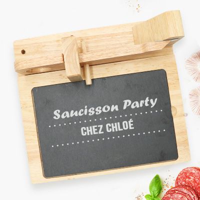 Guillotine à saucisson personnalisée - Message