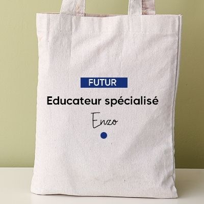 Tote bag personnalisable - Futur educateur spécialisé