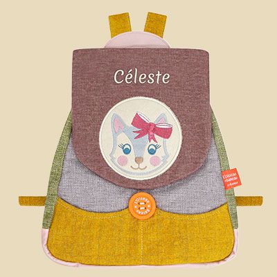 Sac à dos pour enfant personnalisé - Mme Chat