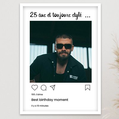 Affiche Instagram personnalisée