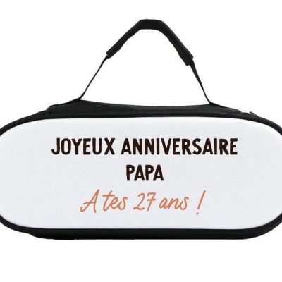 Sacoche de pétanque message papa 27 ans