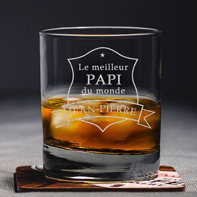 Verre à whisky personnalisé homme - Meilleur du monde