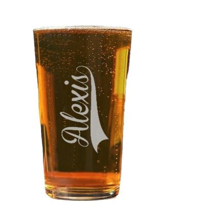 Verre à bière pinte personnalisé pour un Alexis