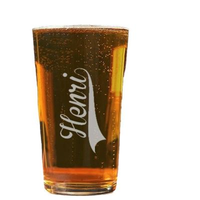 Verre à bière pinte personnalisé pour un Henri