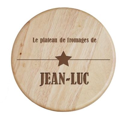 Set à fromage personnalisé pour un Jean-Luc