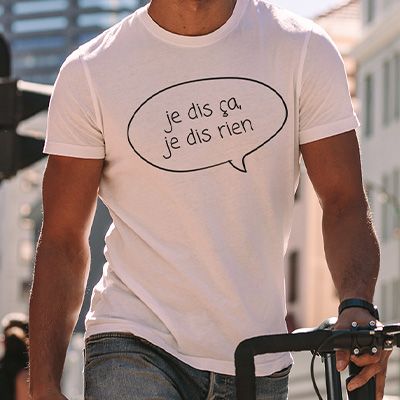 Tee shirt personnalisé homme - Bulle dialogue